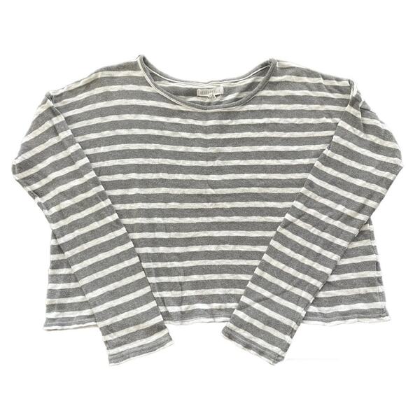 Aeropostale Boxy Oversized Striped Pullover Sweater Large Crew Neck Nautical Y2K - Picture 1 of 7